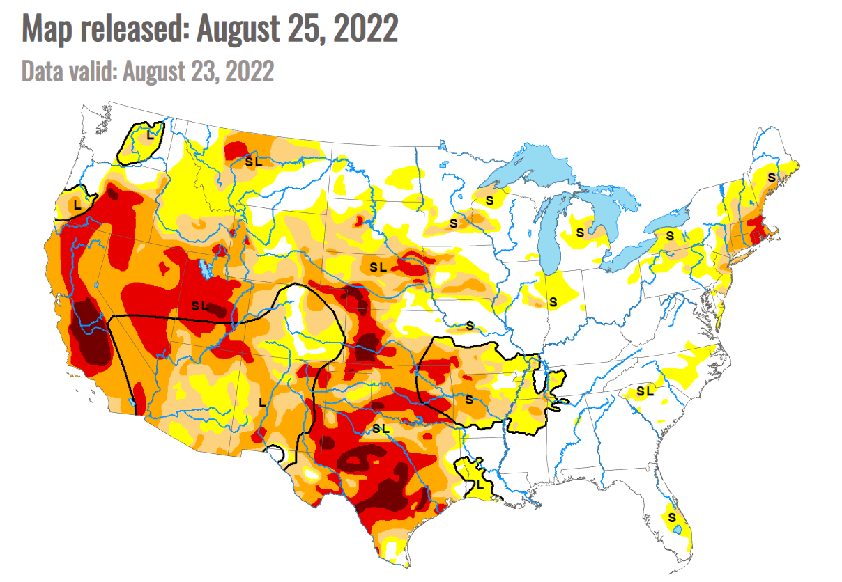 united-states-drought-monitor-august-2022-latest-update