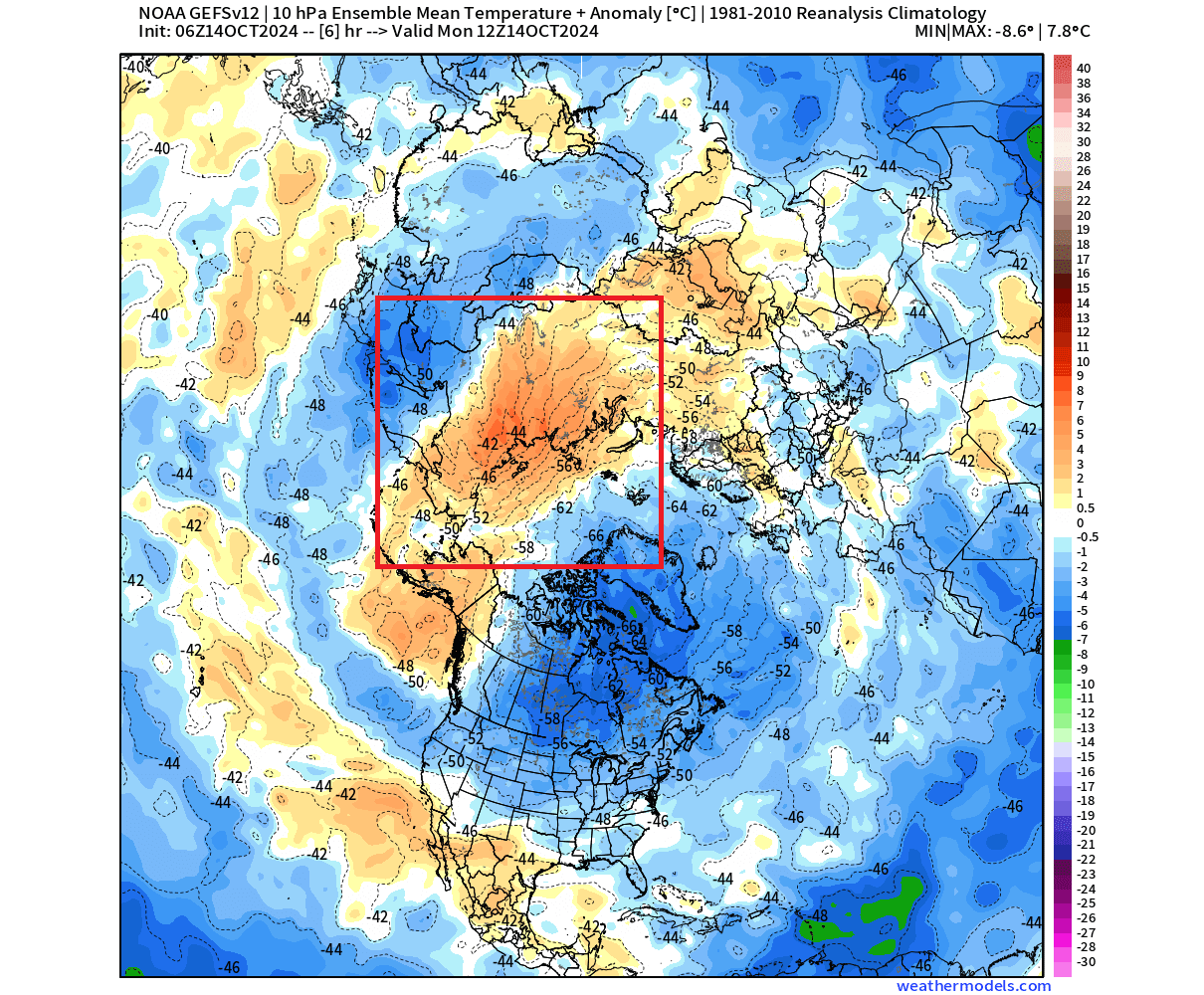 weak-polar-vortex-weather-forecast-winter-2024-2025-stratosphere-temperature-anomaly-ensemble