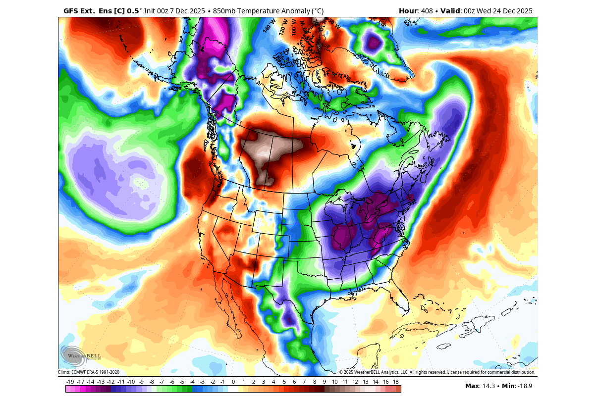 weather-forecast-christmas-snowfall-cold-anomaly-united-states-canada-gefs-control-run