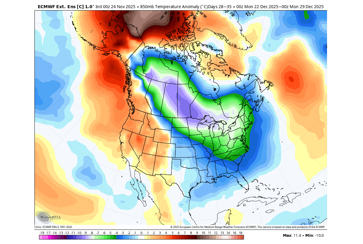 weather-forecast-december-temperature-anomaly-ecmwf-united-states-canada-cold-polar-vortex-white-christmas-control-run