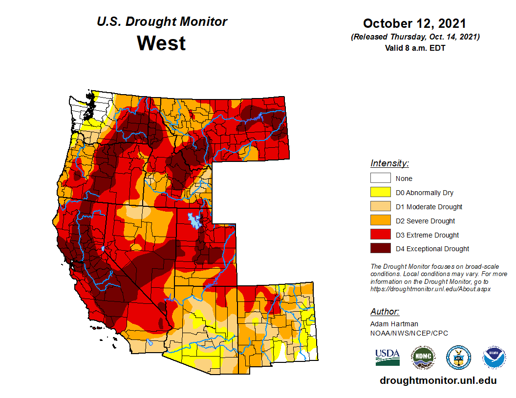 western-united-states-drought-monitor-october-2021