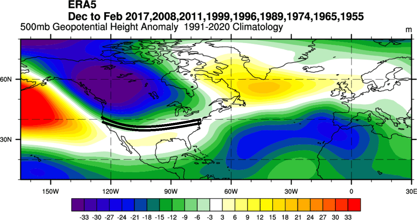 winter-2024-2025-weather-season-pressure-anomaly-united-states-canada-la-nina-jet-stream-influence-new-data