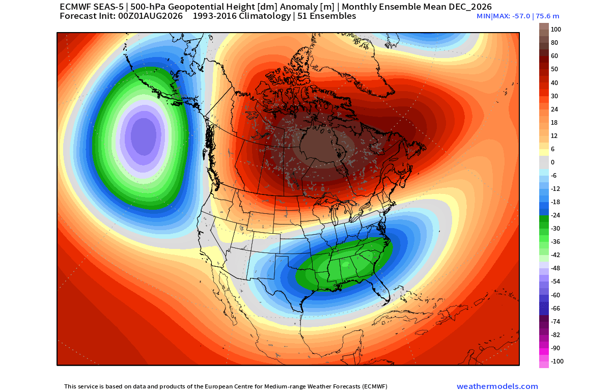 winter-2026-2027-december-strong-el-nino-pressure-anomaly-pattern-snowfall-cold-forecast-united-states-canada