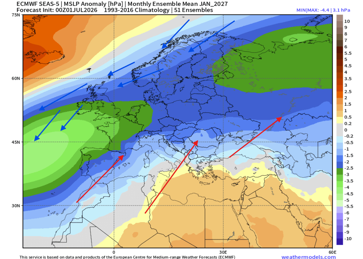 winter-2027-january-strong-el-nino-pattern-europe-forecast-mslp-pressure-cold