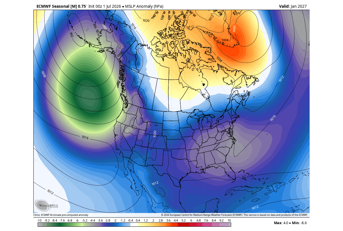 winter-2027-january-strong-el-nino-pattern-united-states-canada-forecast-mslp-pressure-cold