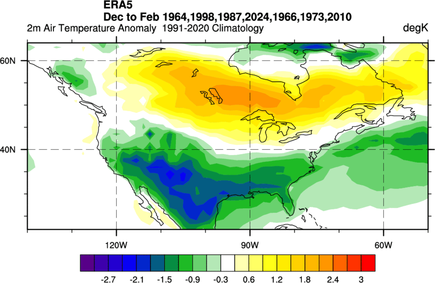 winter-enso-el-nino-seasonal-temperature-anomaly-united-states-canada-development-2026-2027-era5-reanalysis-data-noaa