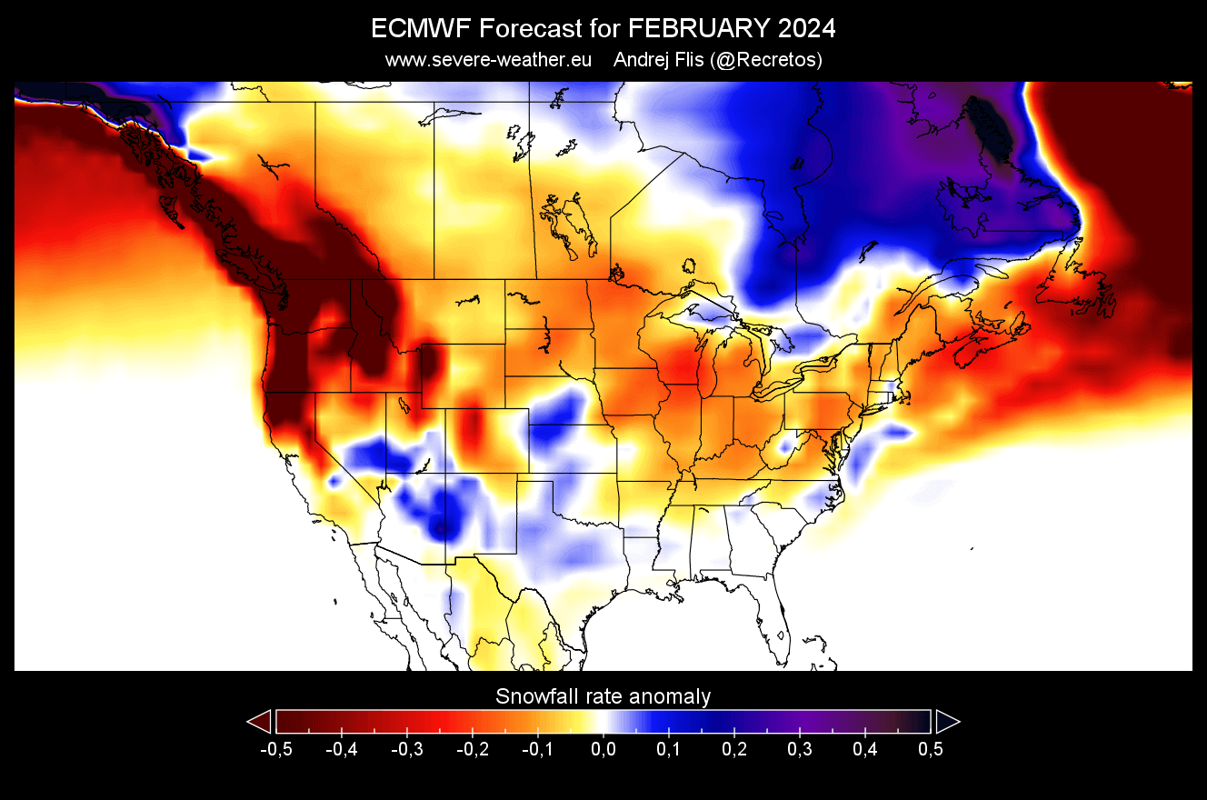 winter-forecast-2023-2024-ecmwf-snowfall-united-states-canada-february-anomaly-update