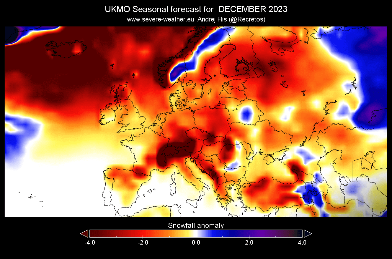 Winter 2023/2024 Snowfall Predictions New Forecast data shows the