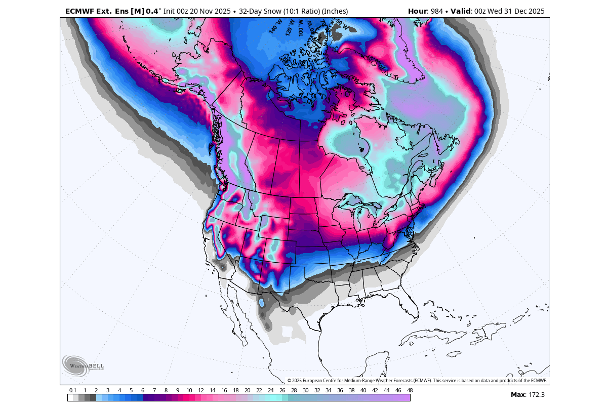 winter-forecast-december-snowfall-united-states-canada-cold-polar-vortex-ssw-event-snow-christmas-holidays