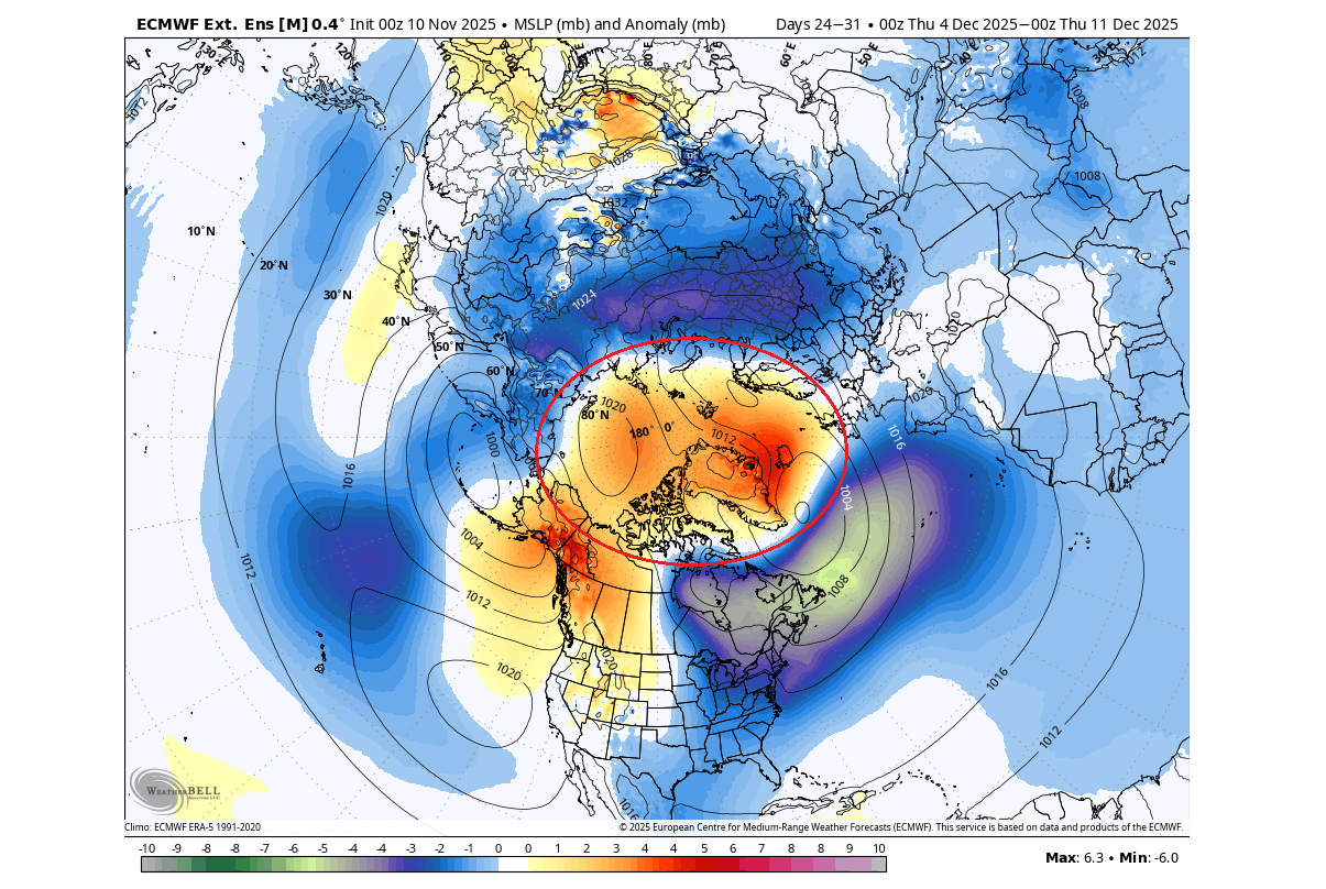 winter-forecast-december-surface-pressure-anomaly-ecmwf-united-states-canada-post-stratospheric-warming