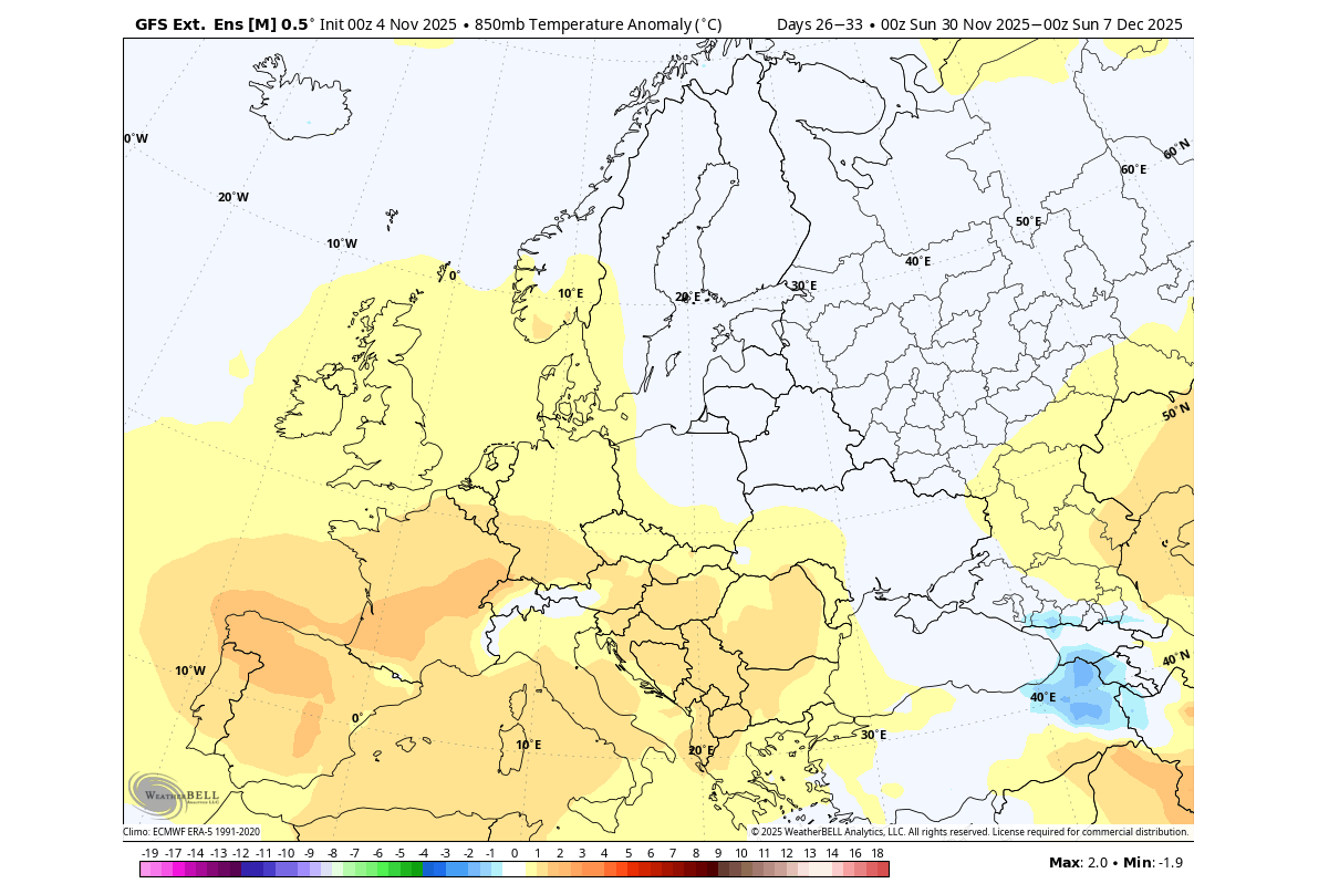 winter-forecast-december-temperature-anomaly-united-states-canada-cold-polar-vortex-split-europe-gefs