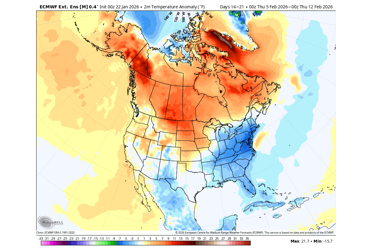winter-forecast-early-february-temperature-airmass-anomaly-united-states-canada-cold-polar-vortex