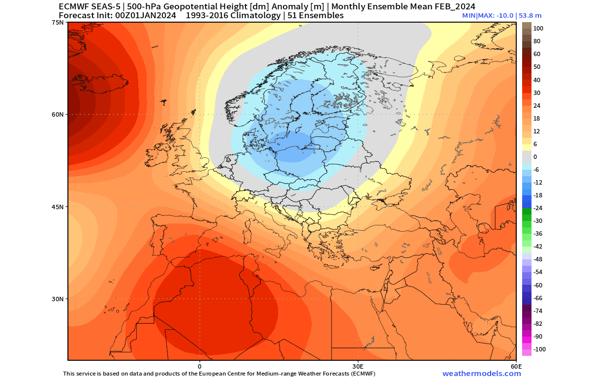 winter-forecast-february-500mb-pressure-anomaly-pattern-ecmwf-europe-update