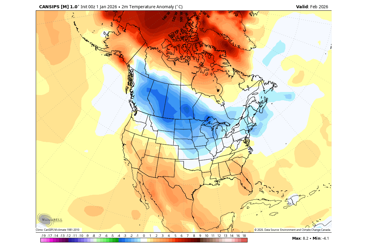 winter-forecast-february-cansips-temperature-airmass-anomaly-united-states-canada-cold-polar-vortex