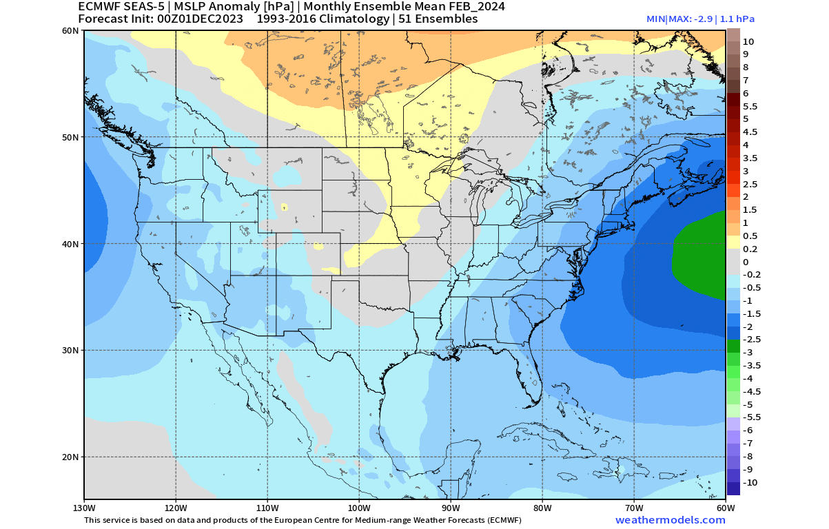 winter-forecast-february-sea-level-pressure-anomaly-pattern-ecmwf-united-states-canada