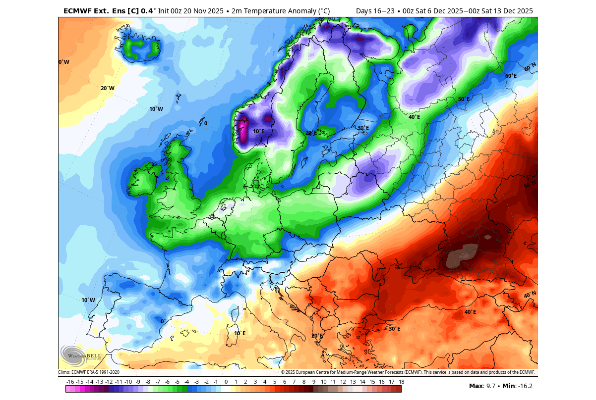 winter-forecast-late-december-temperature-anomaly-europe-cold-polar-vortex-collapse