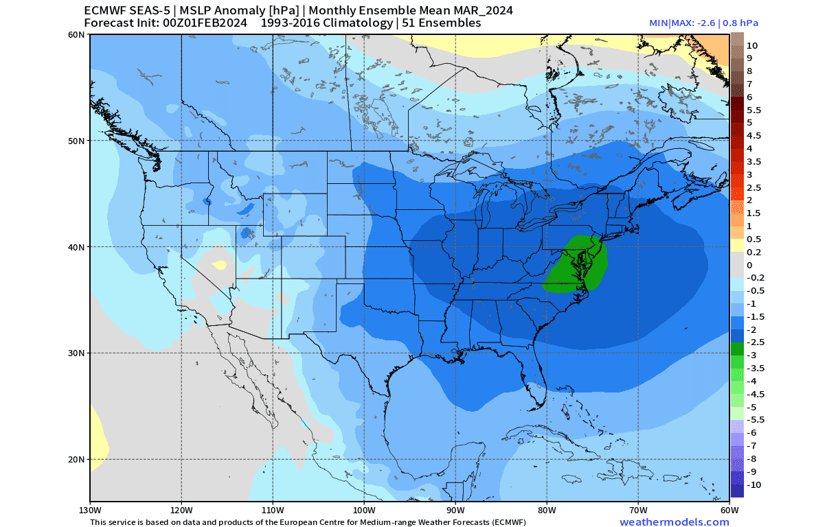 winter-forecast-march-surface-pressure-anomaly-pattern-ecmwf-united-states-canada-long-range