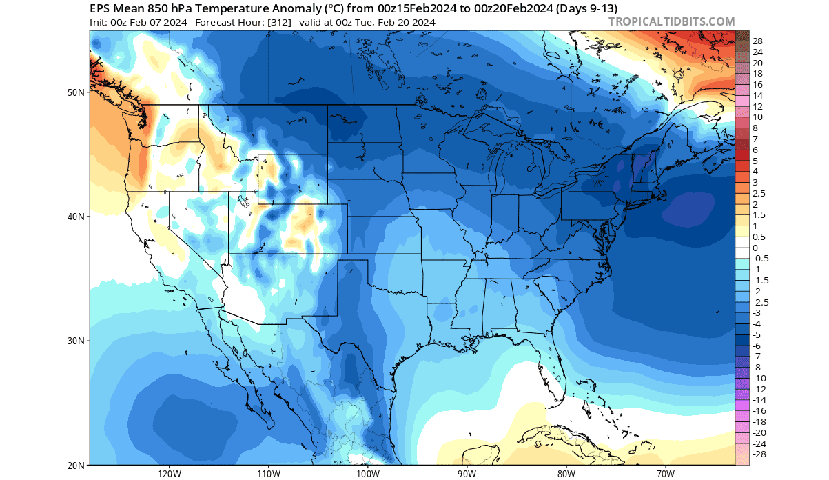 winter-forecast-surface-temperature-pattern-ecmwf-united-states-mid-motnh-cold-air-anomaly