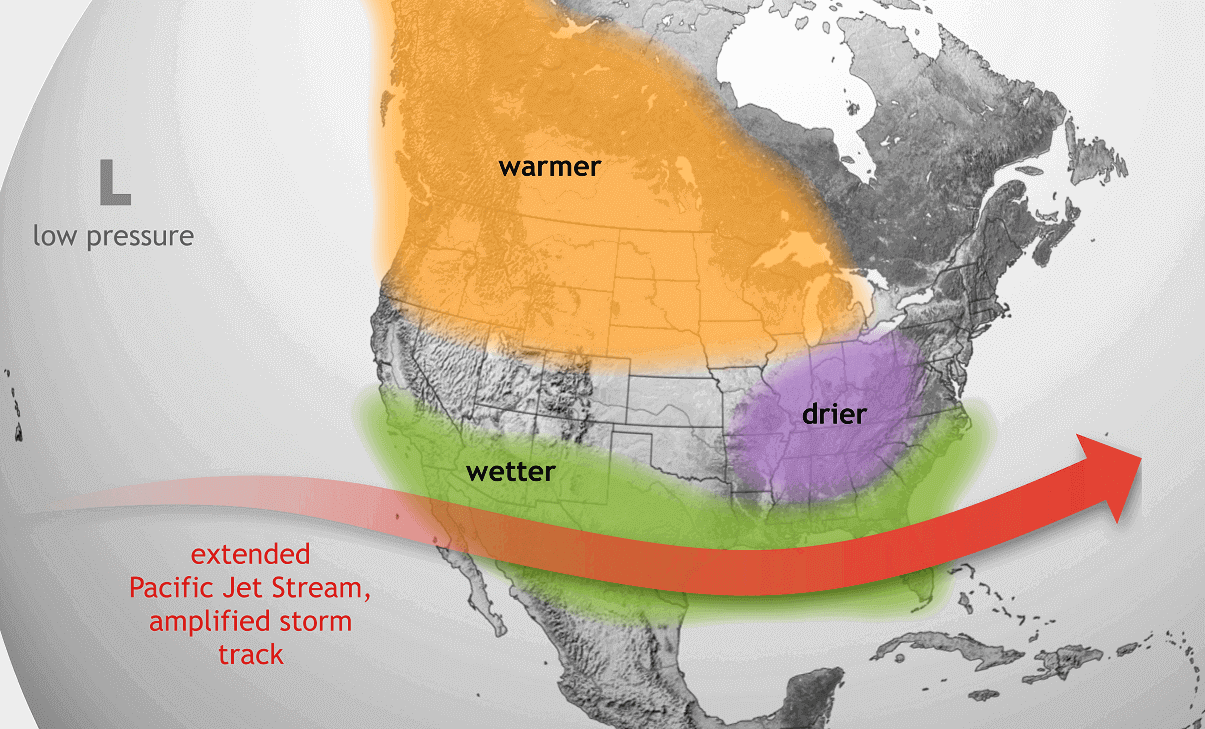 An El Nino event has emerged in the Forecast for 2023, while the Cold