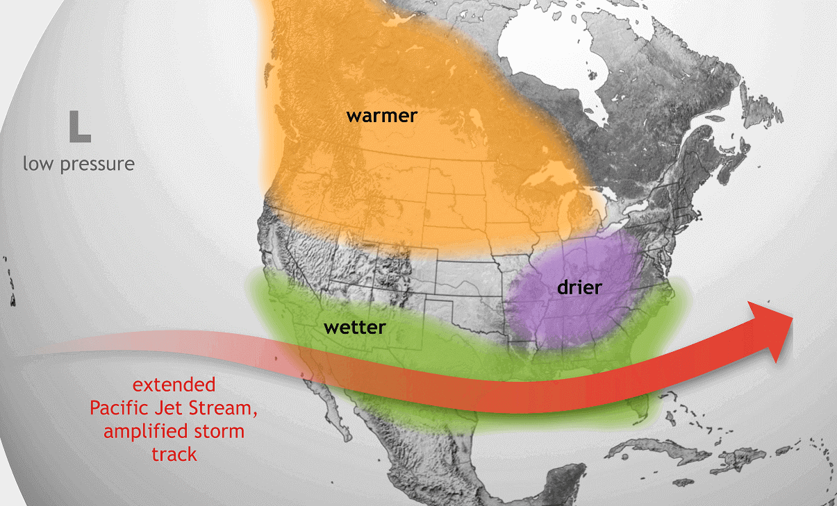 winter-season-el-nino-jet-stream-change-united-states-temperature-weather-snowfall-seasonal-pattern-distribution-forecast