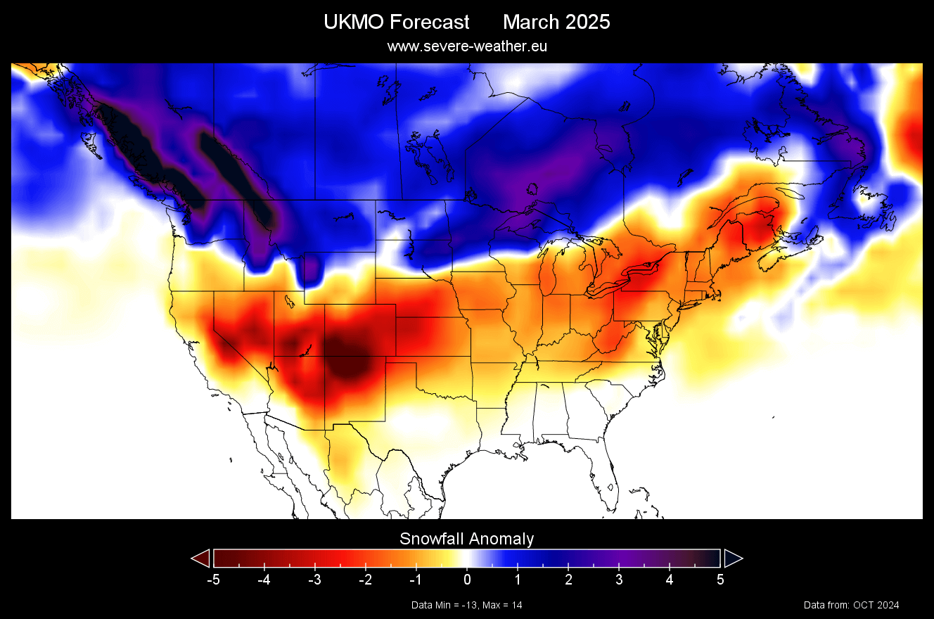 winter-snowfall-forecast-2024-2025-united-states-canada-march-ukmo