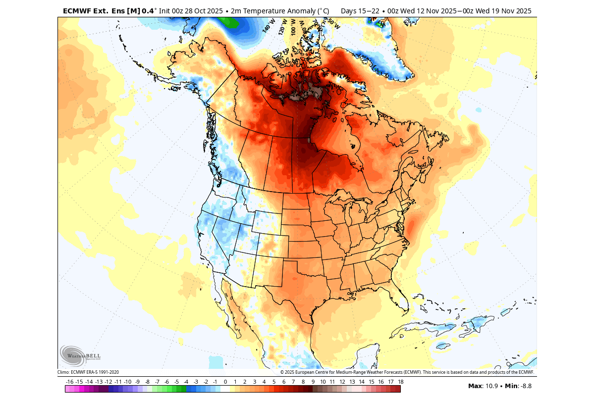 winter-weather-pattern-forecast-united-states-canada-surface-temperature-cold-anomaly-east-mid-november