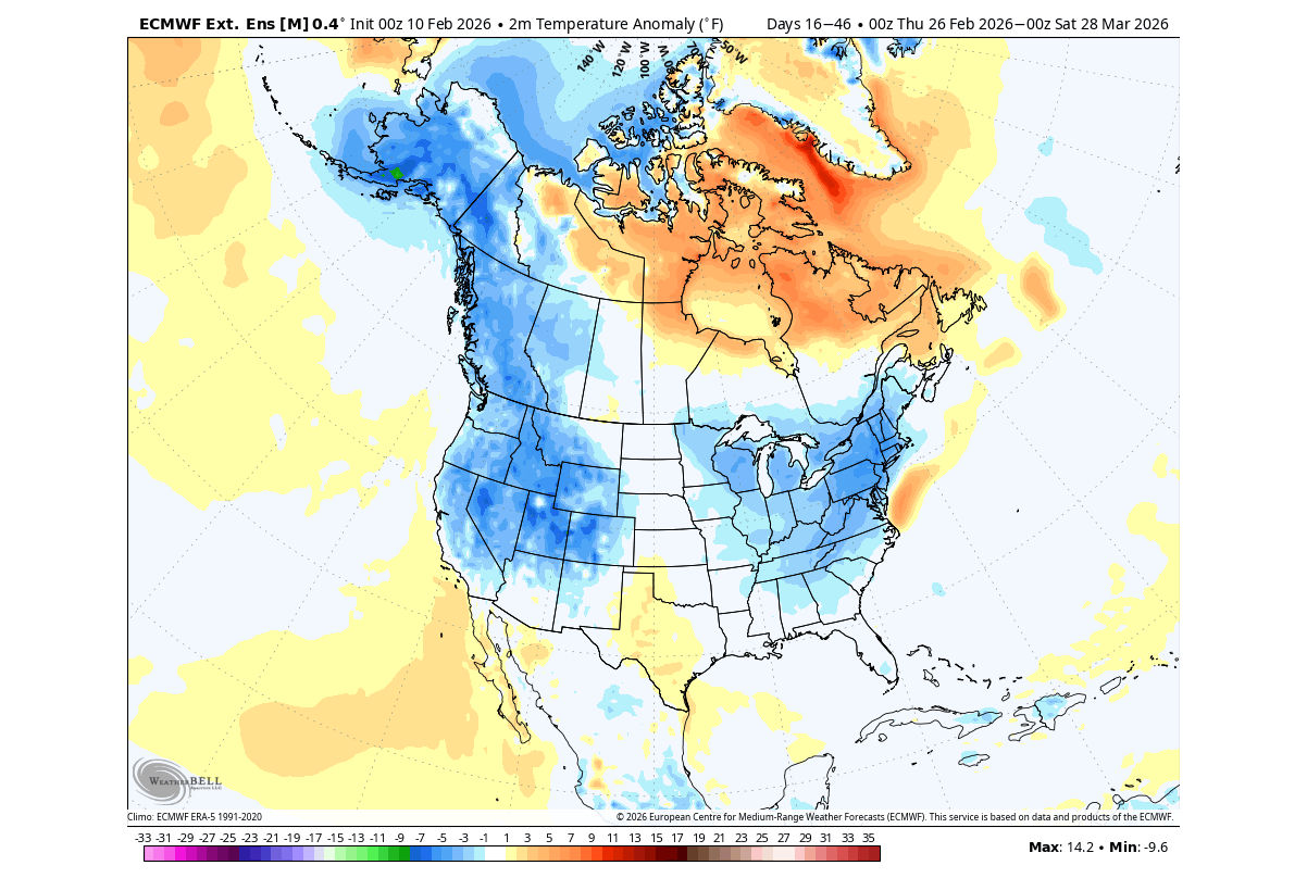 winter-weather-pattern-forecast-united-states-canada-surface-temperature-cold-east-march-2026
