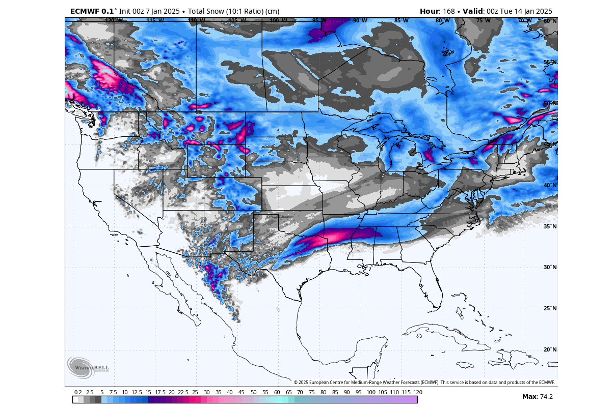winter-weather-pattern-forecast-united-states-snow-depth-snowfall-cold-anomaly-second-week-of-january