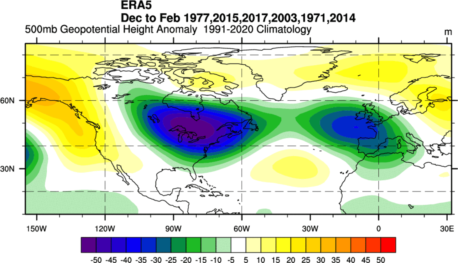 winter-weather-pattern-high-snow-cover-extent-polar-vortex-influence-united-states-pressure-pattern-anomaly-composite-top-6-years