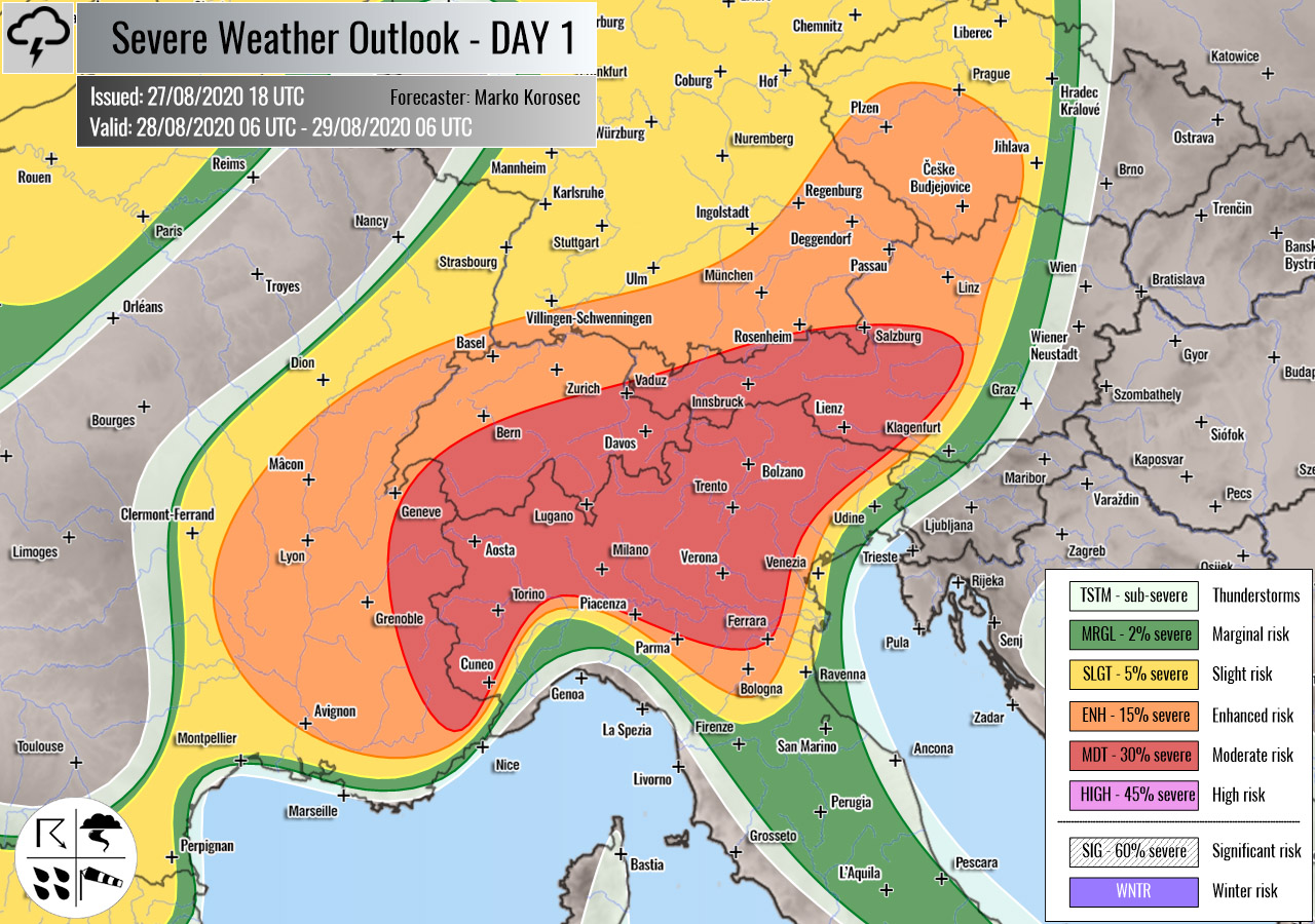 Weather Radar Northern Italy