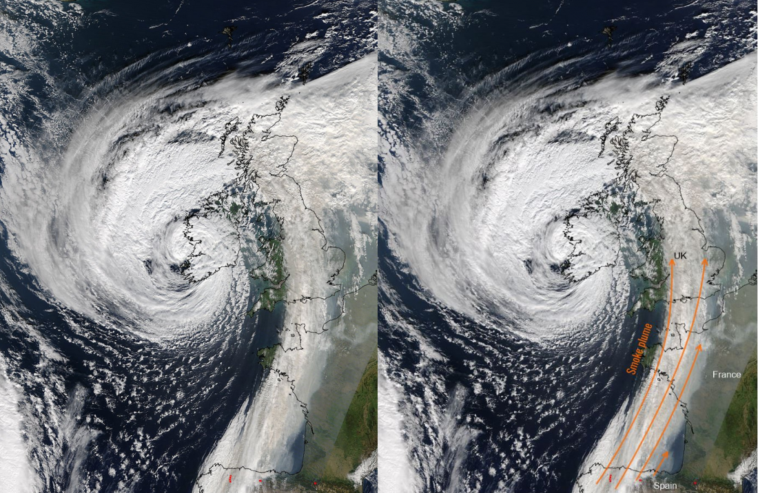 16102015_NASA_Terra_MODIS_smoke_plume_W_Europe