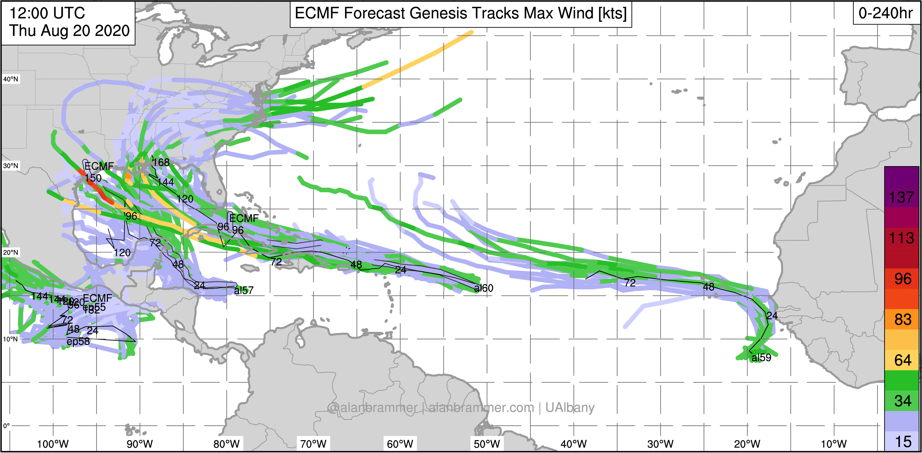 Kelvin wave entering the Atlantic