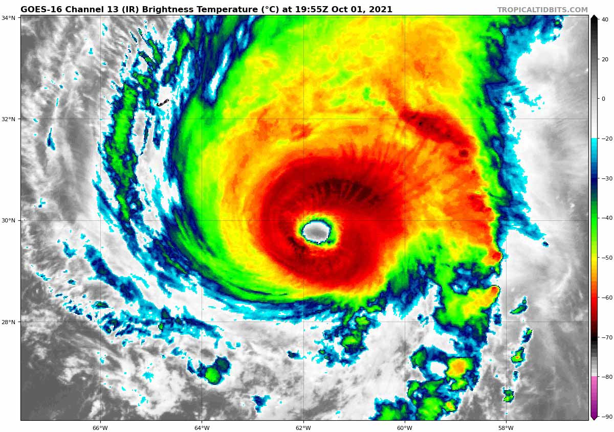 atlantic-hurricane-season-2021-most-powerful-storm-sam-bermuda-europe-infrared-satellite