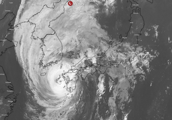 haishen-korea-infrared-satellite