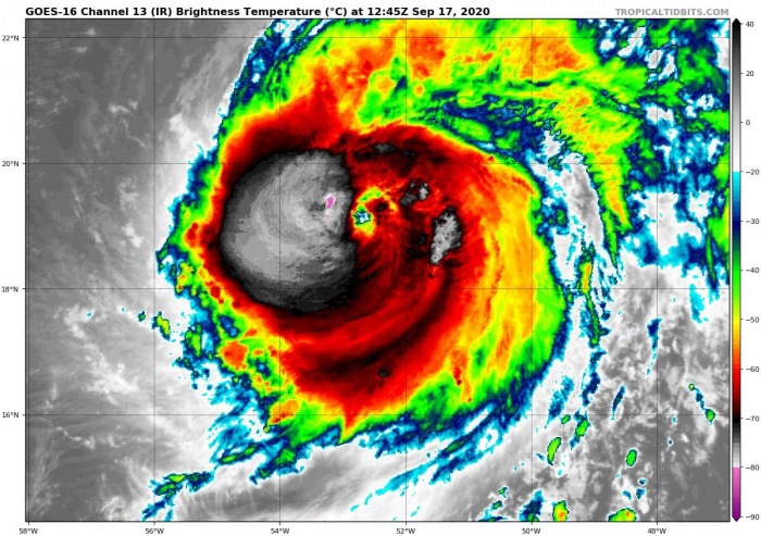 hurricane-teddy-infrared-satellite