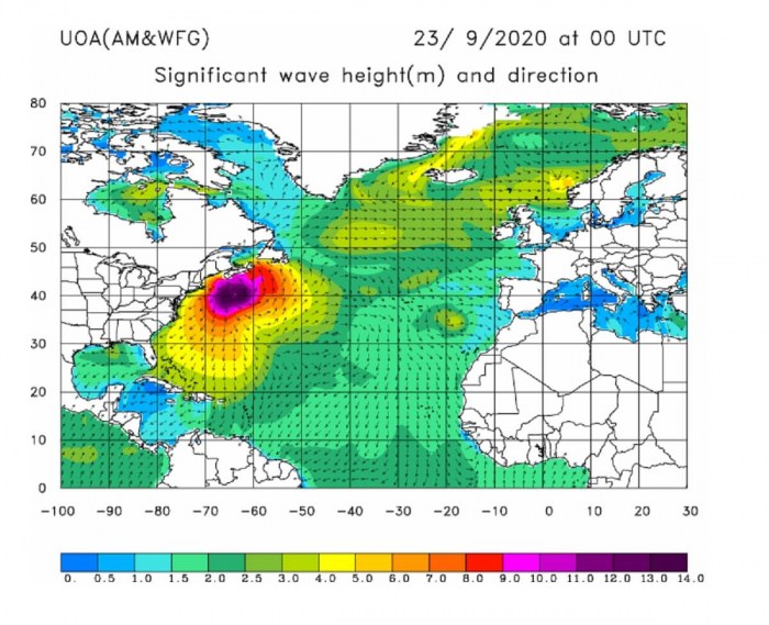 teddy-canada-landfall-waves-wednesday