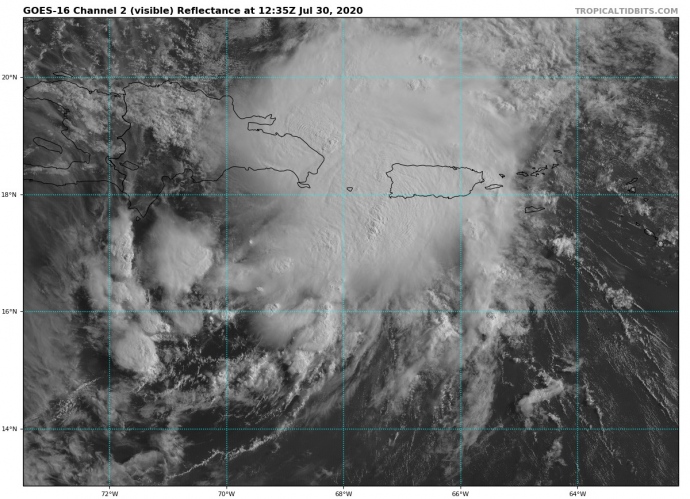 Tropical Storm Isaias forms near Puerto Rico and Hispaniola, heads ...