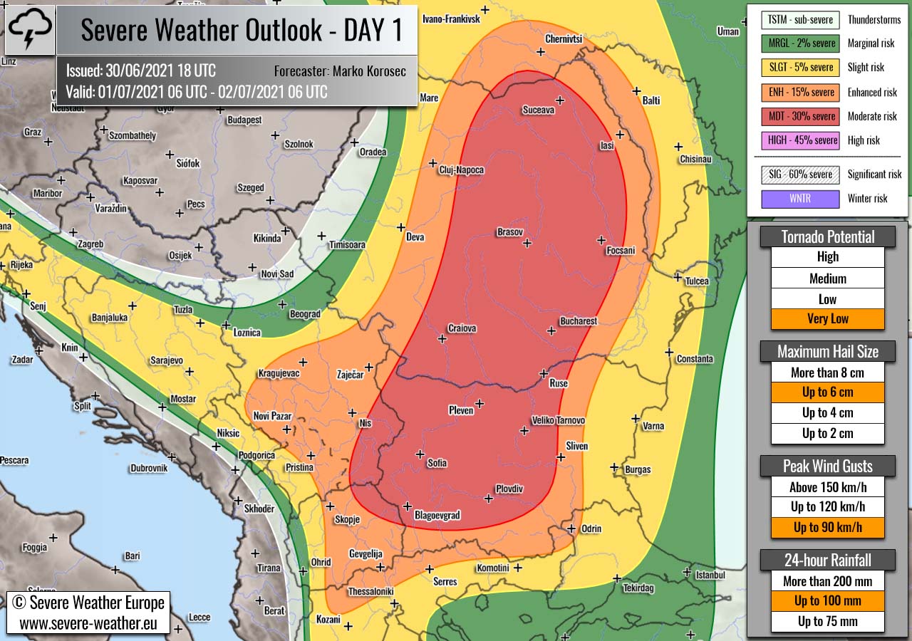 severe-weather-outlook-july-1st-2021-bulgaria-romania