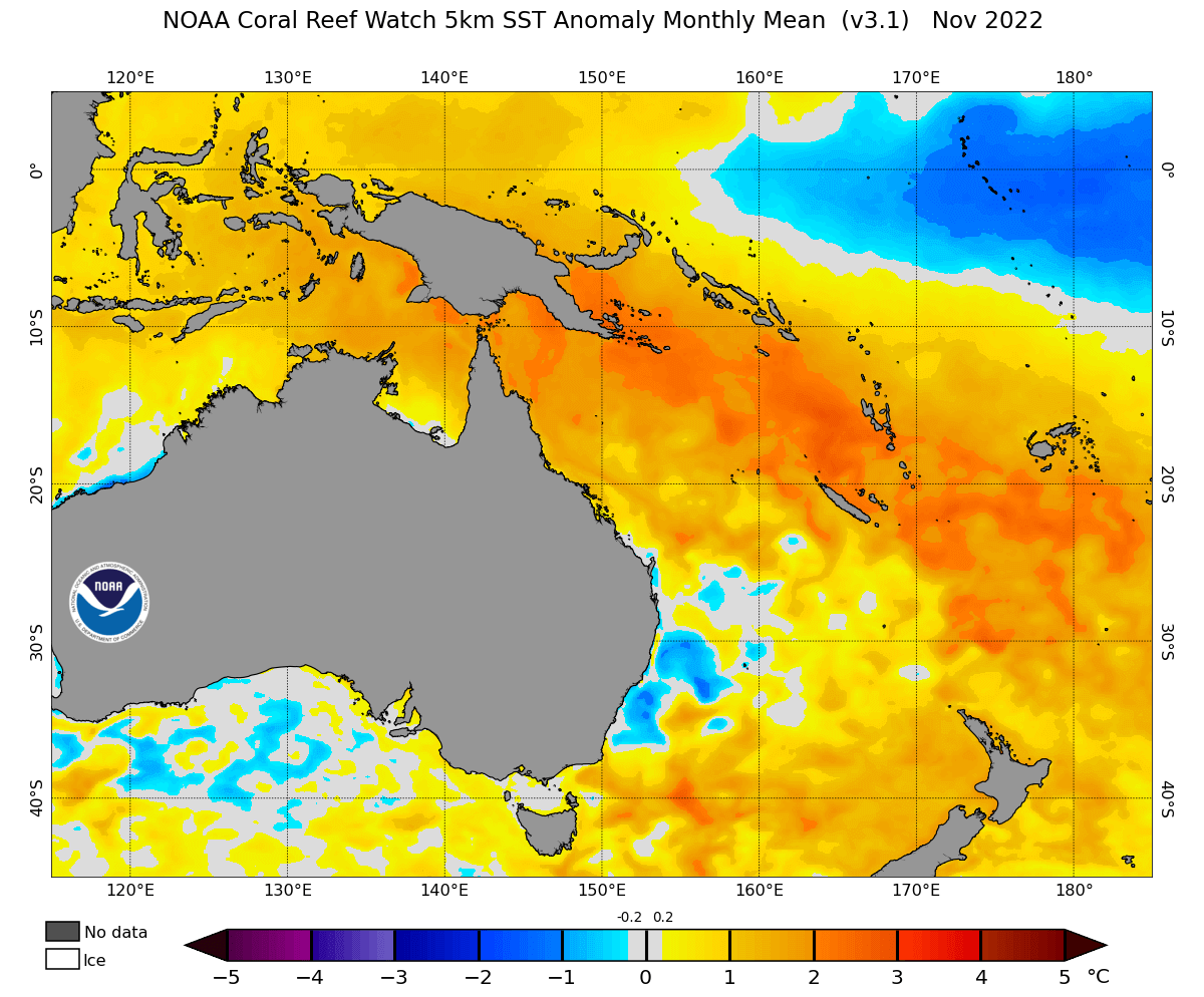 Nov22-Monthly-Mean-Coral-Sea-SST-Anomaly_NOAA