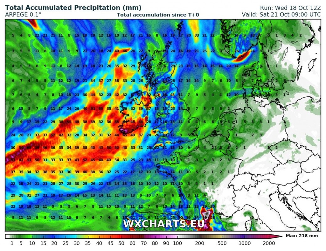 18102017_cyclone_Ireland_ARPEGE_ranifall