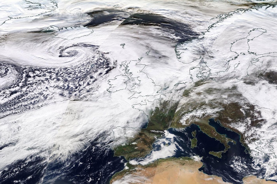 SPACE BRITAIN NORTHERN EUROPE WEATHER