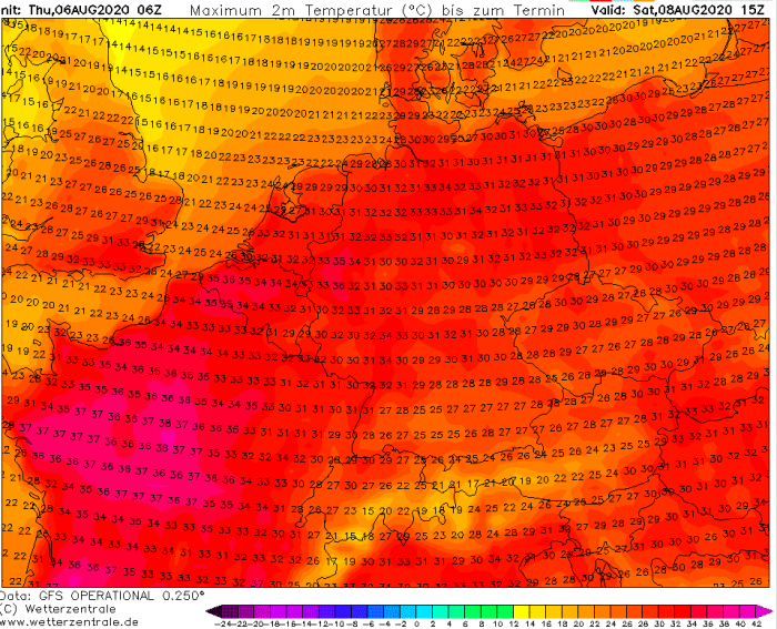 europe-heatwave-tmaxSaturday