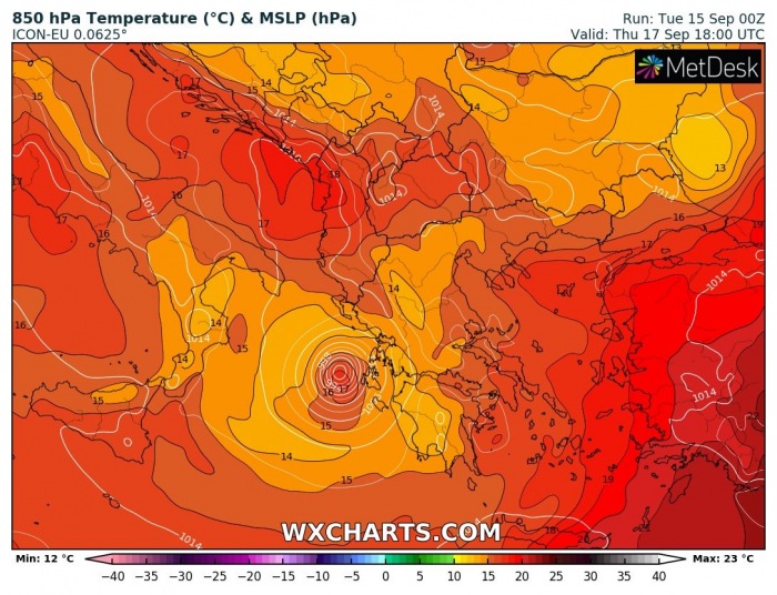 medicane-cassilda-850mbar-temperature