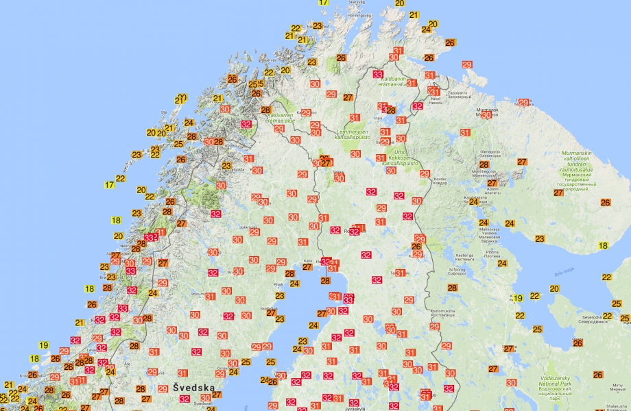 north Europe July 17