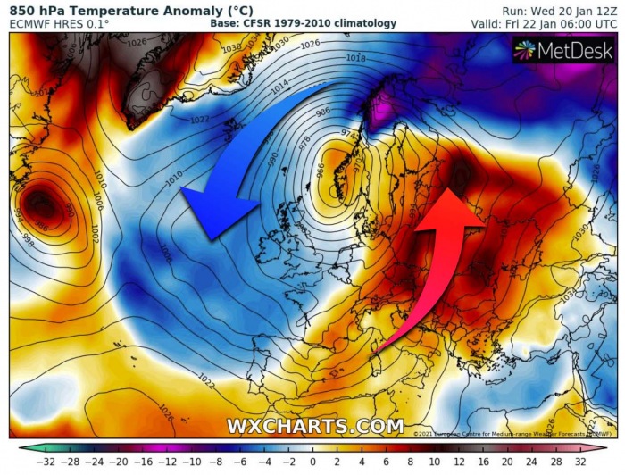 winter-storm-bomb-cyclone-gaetan-uk-temperature-anomaly