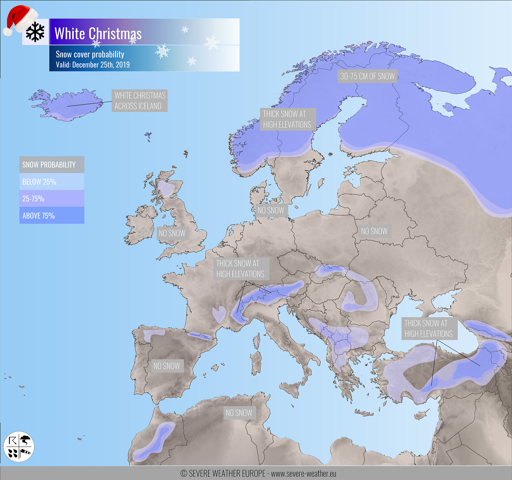 Snow Cover Across Scandinavia