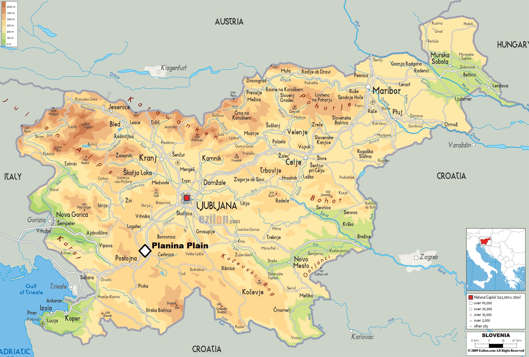 Slovenian-physical-map