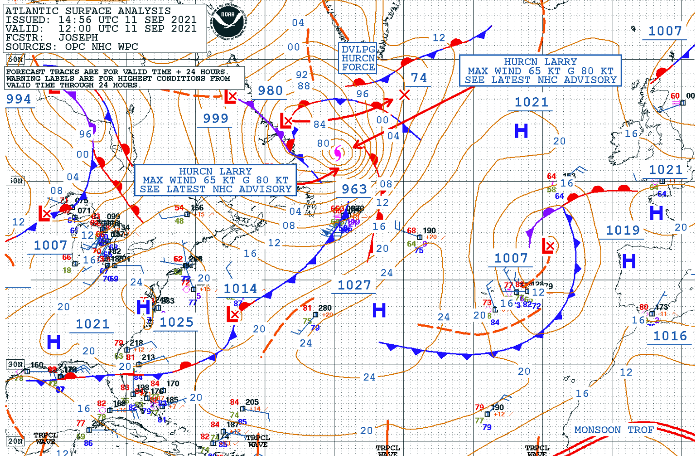 atlantic-hurricane-season-2021-larry-winter-storm-forecast-snow-greenland-analysis