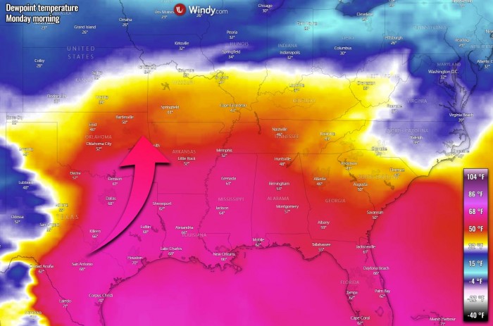winter-storm-forecast-snow-midwest-united-states-dewpoint-temperature-monday