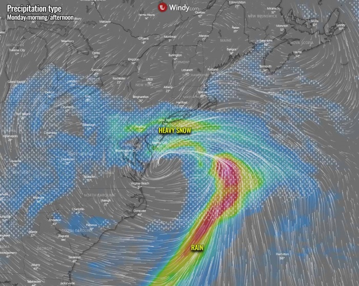 winter-storm-noreaster-snow-weather-forecast-precipitation-monday